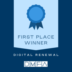 First place Digital Renewal Winner DMFA 2026