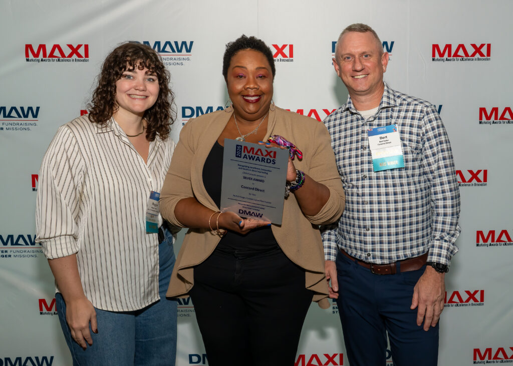3 members receiving an award